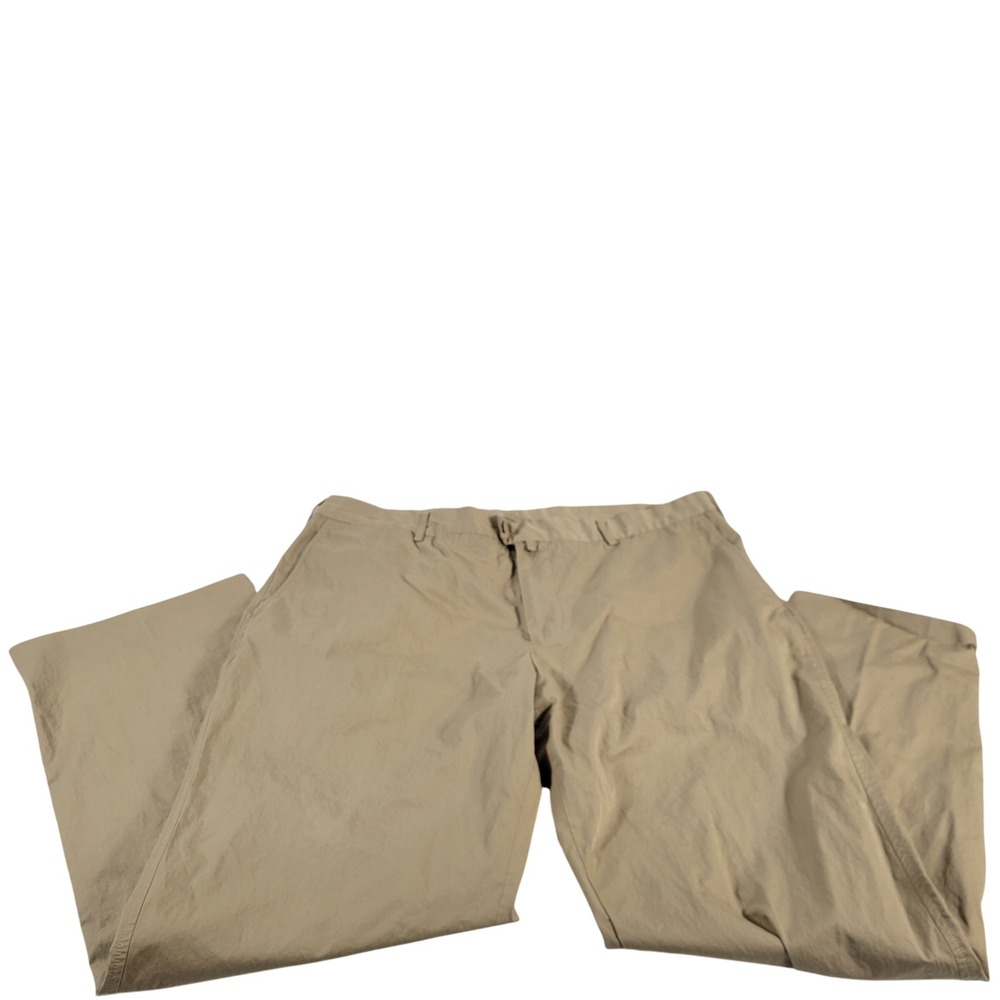 Facconable Khaki Chinos Mens Size 40x29 Designed in France Made in‎ Hong Kong
